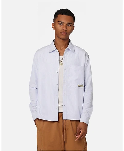 Carre Men's Experience Stripe Oversized Button Up Shirt