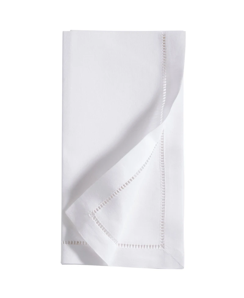 Saro Lifestyle Merry and Bright Ornament Embroidered Napkin Set of 6, 20"x20"