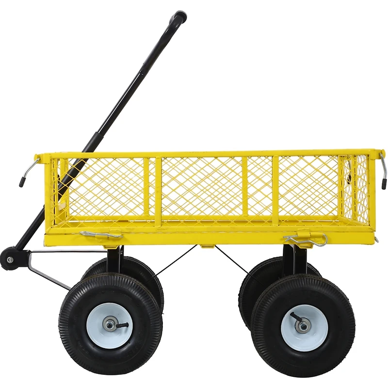Streamdale Steel Garden Cart with Removable Sides, 3 Cu Ft, 550 Lb