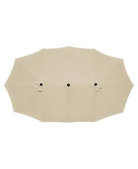 Yescom 14 Ft Replacement Canopy for 12 Rib Double Sided Patio Umbrella Market Table Top Outdoor Backyard Pool Restaurant