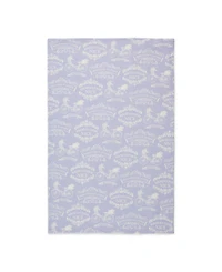Design Imports Cotton Kitchen Towel Set Lightweight Fast-Drying Dish Towels, 18x28", Lavender Bouquet, 3 Piece