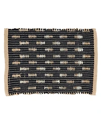 Saro Lifestyle Tailored Stripe Placemat Set of 4, 14"x20"