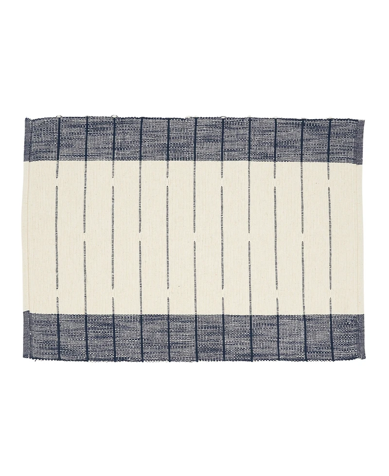 Saro Lifestyle Thin Stripe Placemats Set of 8, 14"x20"