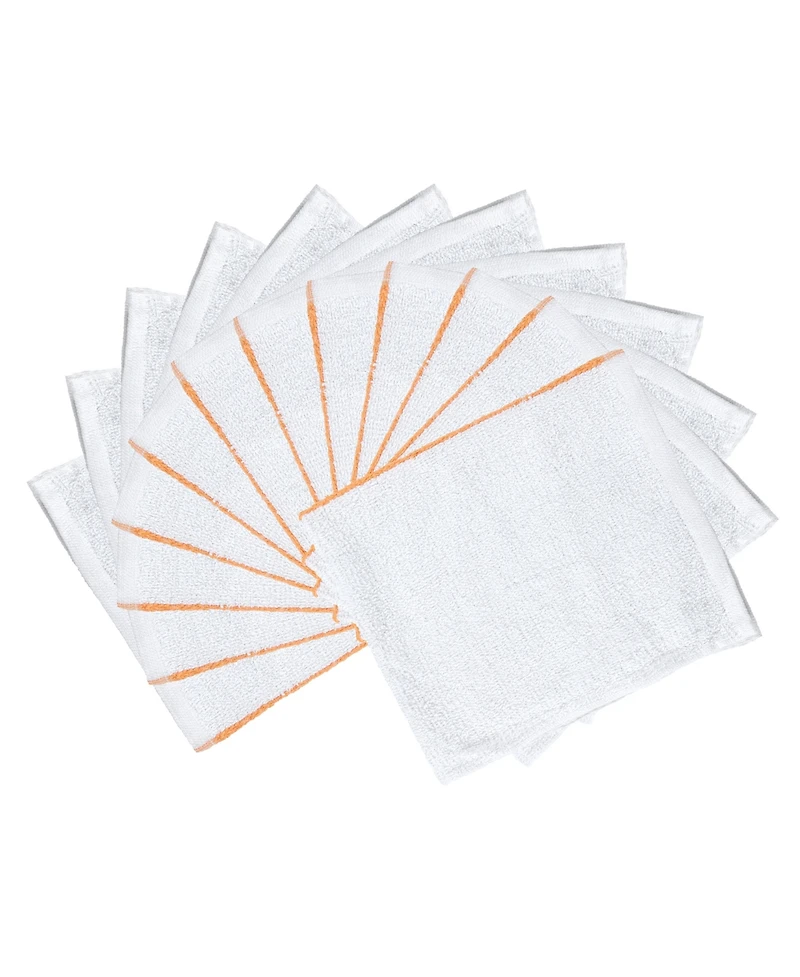 Arkwright Home Qwick Wick Bar Mop Towels (12 Pack), Cotton, 16x19 in., Multipurpose Terry Cleanup Towels, Striped Color Options