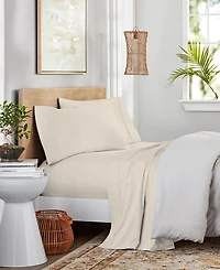 Purity Home 400 Thread Count Cotton Percale 3-Pc. Sheet Set, Twin