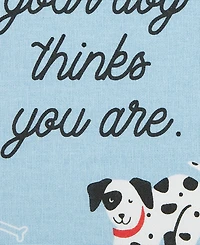 Design Imports Everyday Pets Kitchen Collection Absorbent Dishtowel Set, 18x28", Dog Person, 3 Count
