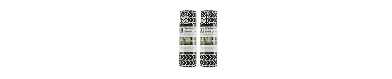 Design Imports Fridge Shelf Liner Collection Non-Adhesive, Cut to fit, Machine Washable, 12x120", Herringbone