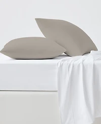 Purity Home 400 Thread Count Wrinkle Resistant Cotton Sateen Pillowcase Pair