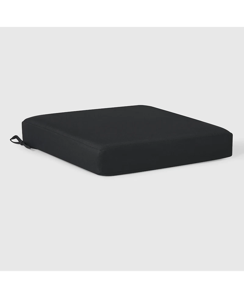 WestinTrends Outdoor Patio Furniture Seat Chair Square Cushions Without Welt Set of 2, 20" x 19"