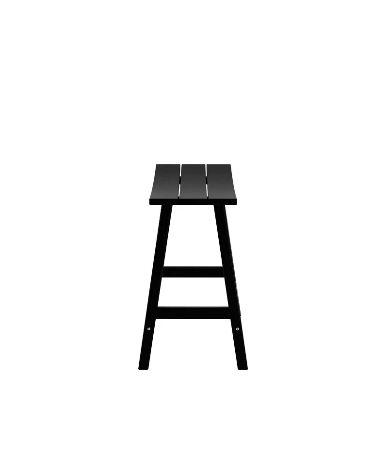 WestinTrends Outdoor Patio Adirondack Counter Height Stool Chair Set of 2