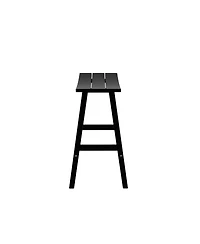 WestinTrends Outdoor Patio Adirondack Bar Height Stool Saddle Seat Chair Set of 2