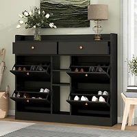 Streamdale Furniture 4-Drawer Shoe Cabinet for Entrance Hallway