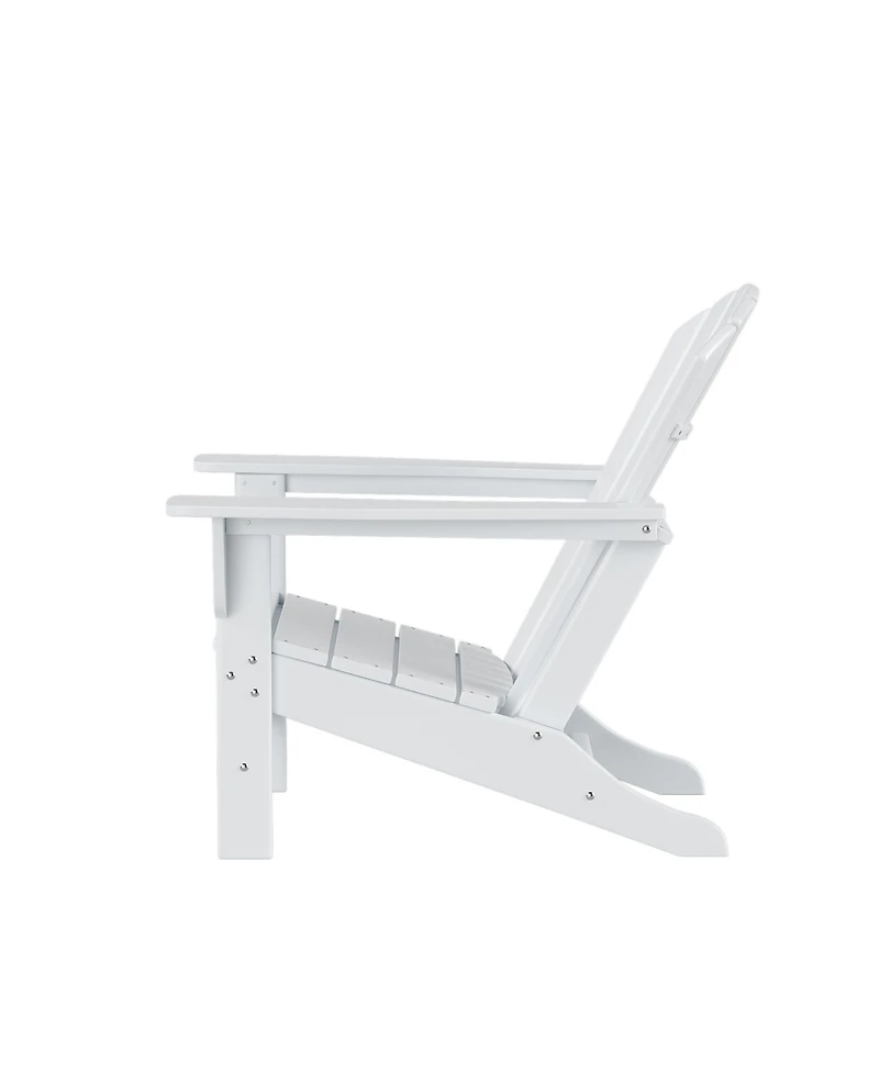 All-Weather Contoured Outdoor Poly Adirondack Chair