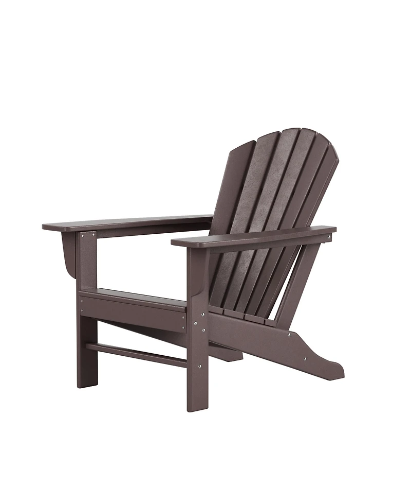 WestinTrends 5-piece Adirondack Chairs with Ottoman Side Table Set