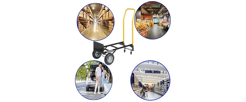 Streamdale 2-Wheel & 4-Wheel Convertible Hand Truck (330 Lbs)