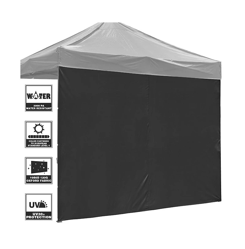 InstaHibit Universal Privacy Sidewall UV30+ Fits 10x10ft Canopy 1 Piece Gazebo
