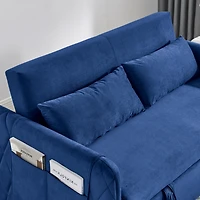 Streamdale 55" Convertible Sofa Bed with Detachable Pockets