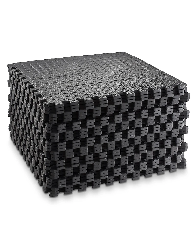 Philosophy Gym Pack of Exercise Flooring Mats - x Inch Foam Rubber Interlocking Puzzle Floor Tiles