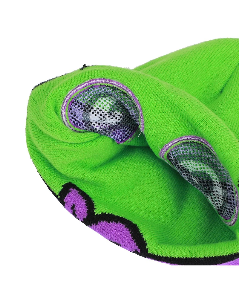 Teenage Mutant Ninja Turtles Men's Tmnt Rolldown Donny Adult Acrylic Mesh Eye Green Beanie