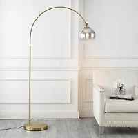 Jonathan Y Nora Coastal Retro Iron Led Floor Lamp