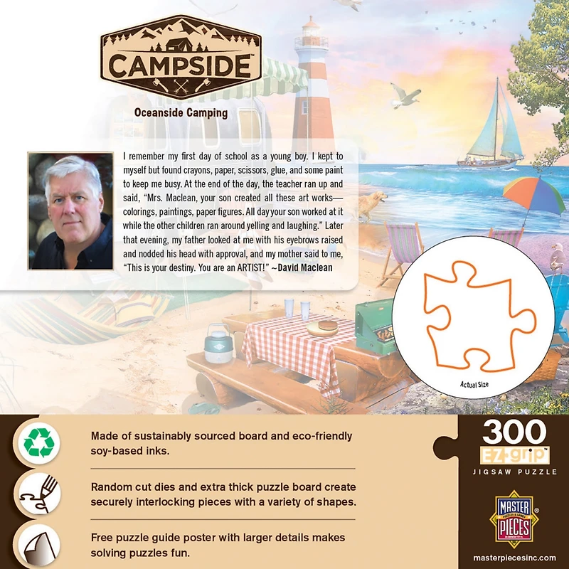 MasterPieces Campside - Oceanside Camping 300 Piece Ez Grip Puzzle