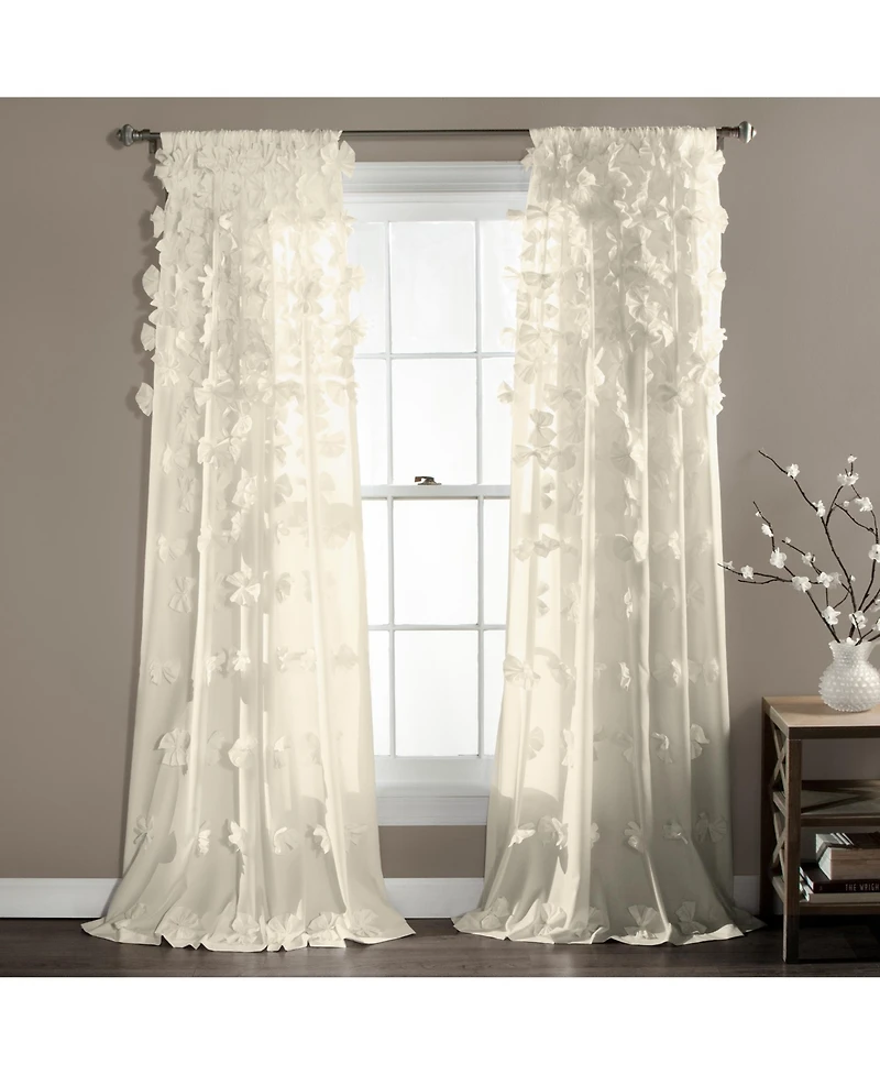 Lush Decor Riley Window Curtain Panel