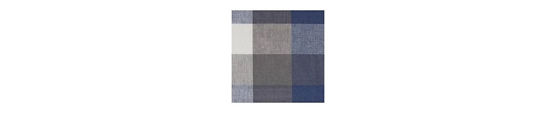Design Imports Tri-Color Check Collection Kitchen, Dishtowel Set, French Blue, 3 Piece
