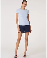 Rebody Active Women's Essentials Fitted Short Sleeve Top