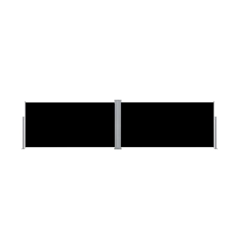 Retractable Side Awning Black 63"x236.2"