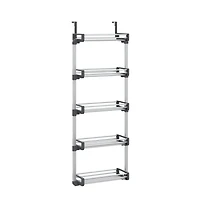 vidaXL Door Organizer with 5 Shelves 20.5"x7.9"x53.1" Aluminum