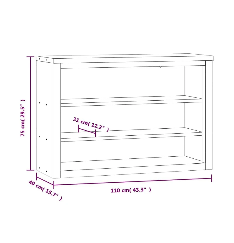 vidaXL Kitchen Wall Cabinet with Shelves Stainless Steel