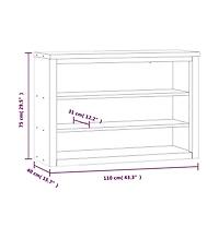 vidaXL Kitchen Wall Cabinet with Shelves Stainless Steel