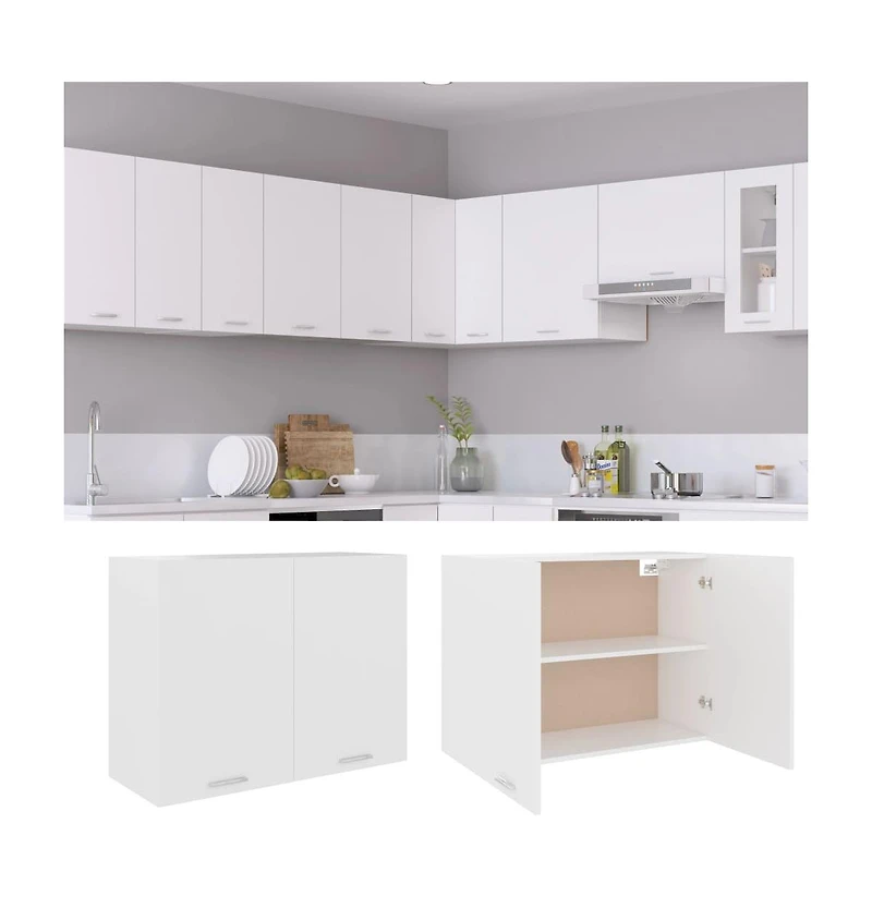 Hanging Cabinet White 31.5"x12.2"x23.6" Engineered Wood