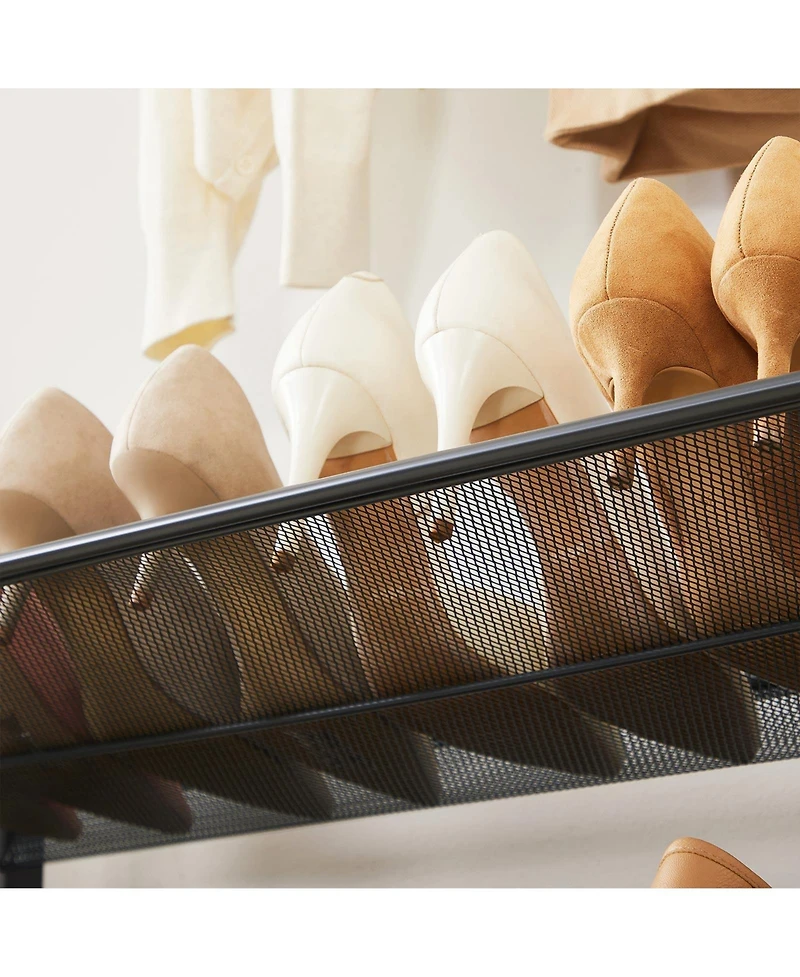 Slickblue 3-tier Shoe Racks For Closet, Set Of 2, Metal Mesh