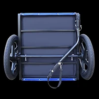 Blue High Quality 16 Inch Air Wheel Pet Bike Trailer For Dogs Foldable Bicycle Pet Trailer