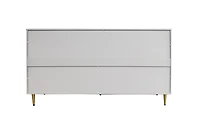 Streamdale Gray Lacquered Wooden Cabinet Server for Multiple Rooms
