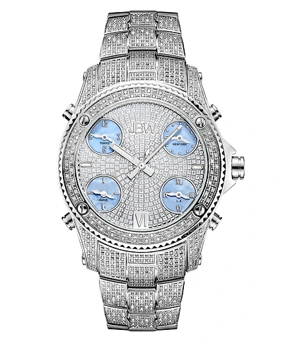 Jbw Men's Jet Setter Diamond (2 ct.t.w.) Stainless Steel Watch