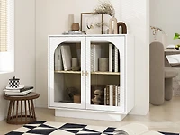 Streamdale Storage Cabinet With Acrylic Door For Living Room, Dining Room, Study