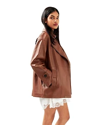 Belle & Bloom Women's Bff Belted Leather Jacket
