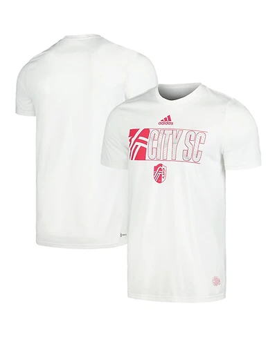 Adidas Men's White St. Louis City Sc Jersey Hook Aeroready T-Shirt
