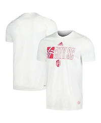Adidas Men's White St. Louis City Sc Jersey Hook Aeroready T-Shirt
