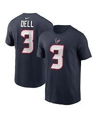 Nike Men's Tank Dell Navy Houston Texans Player Name Number T-Shirt