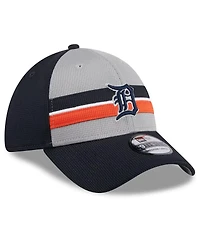 New Era Men's Gray Detroit Tigers 2024 Batting Practice 39THIRTY Flex Hat