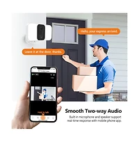 Wireless Floodlight 1080P Security Camera with Solar Panel and 16GB Tf Card