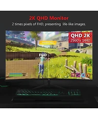 Z-edge 27 inch 2K 2560 x 1440 165Hz 1ms Curved Gaming Monitor