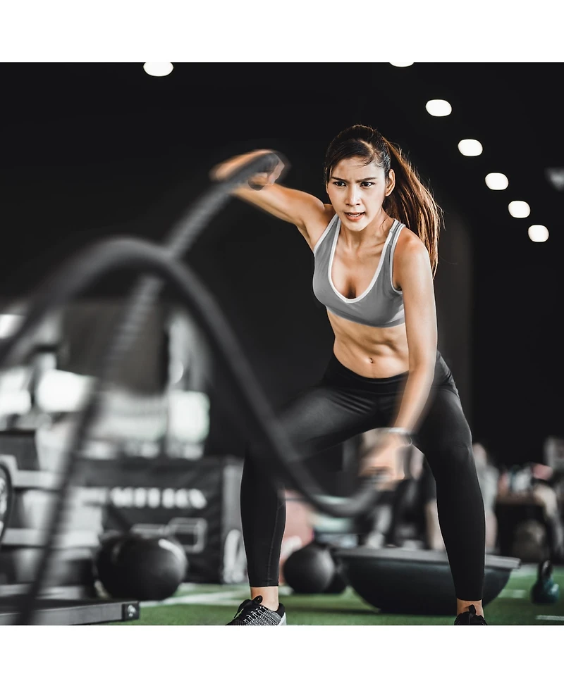 Philosophy Gym 30 Foot Exercise Battle Rope 1.5 Inch Diameter with Cover and Anchor Kit