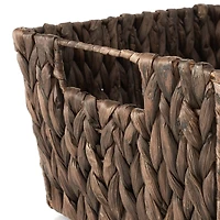 Casafield Set of 4 Water Hyacinth Storage Baskets with Handles