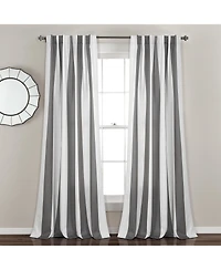 Lush Decor Wilbur Stripe Light Filtering Window Curtain Panels