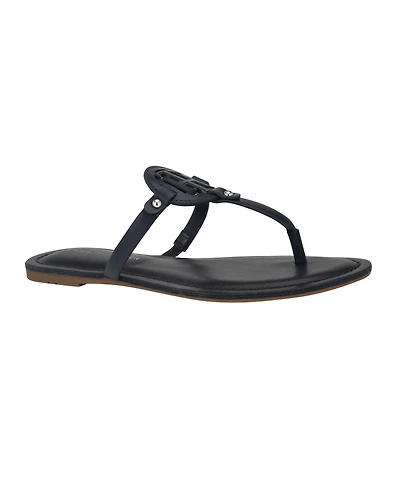 Tommy Hilfiger Women's Litzy Logo T-Strap Flat Sandals