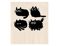 Hybrid Apparel Trendy Juniors Cat Grid Graphic Tee
